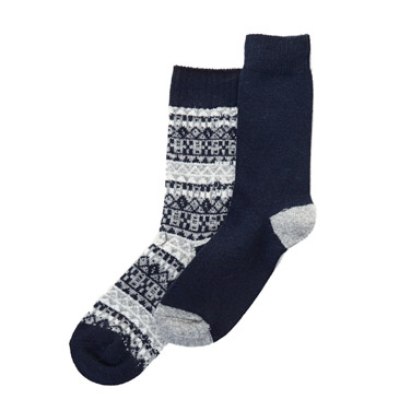 Wool Mix Socks - Pack Of 2